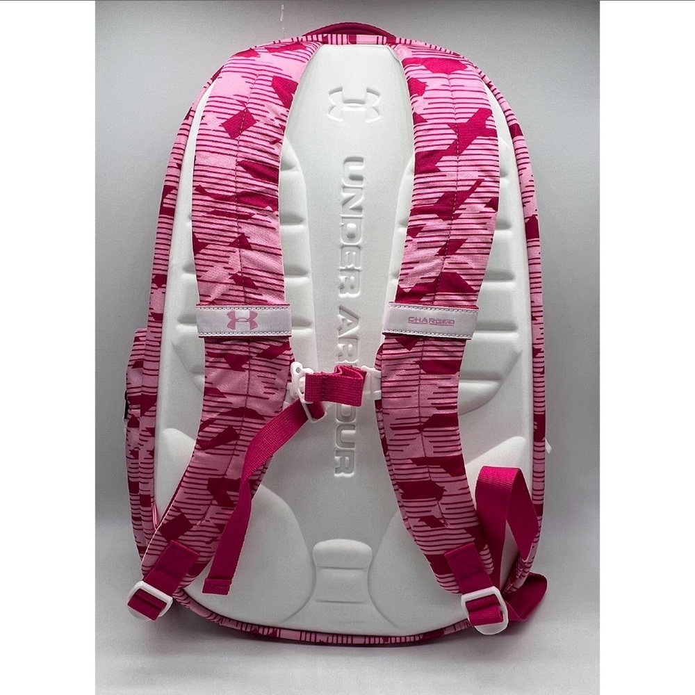 UNDER ARMOUR STORM GIRLS UAA BACKPACK BAG LARGE PINK EYBL CURRY RARE EXCLUSIVE - Picture 2 of 2